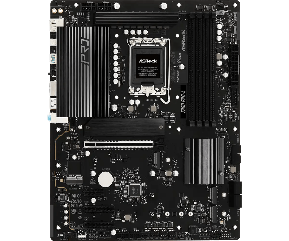 ASRock Z890 Pro - A LGA 1851 ATX Motherboard | 90 - MXBP50 - A0UAYZ - Vektra Computers LLC ASRock Z890 Pro - A LGA 1851 ATX Motherboard | 90 - MXBP50 - A0UAYZ - Vektra Computers LLC